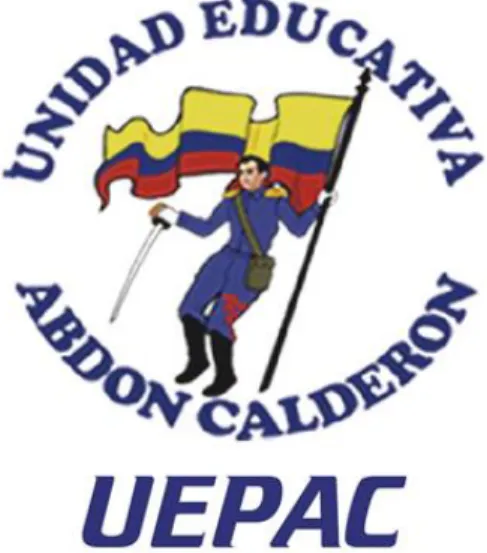 Figura 2. Logo de la Unidad Educativa Particular Abdón Calderón  Fuente: Unidad Educativa Particular Abdón Calderón, 2018  Modificado por: La Autora 