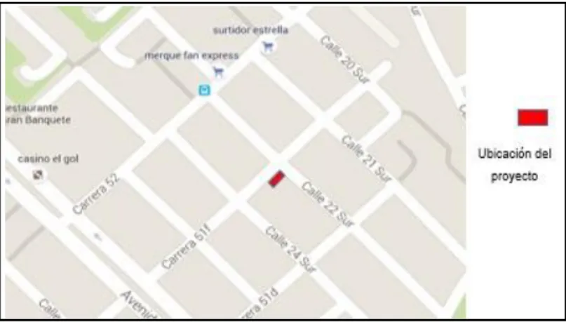 Ilustración 3. Ubicación del proyecto, Edificio Santo André. 3
