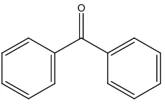 Figura 4. Estructura de la benzofenona. 