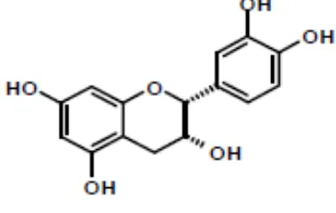 Fig. 9. Estructura química de la (-)-epicatequina. 