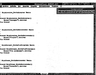 Figura 9.1. Ejemplo de programación de un subproceso.