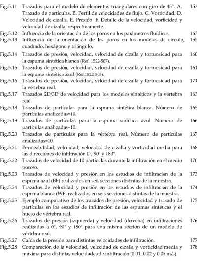 Fig.5.11 Trazados para el modelo de elementos triangulares con giro de 45°. A. 