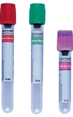 Figura 13. Tipos de contenedores empleados para la recolección de muestra. Adaptado de Chemical Instruments And Medical Supplies (85)