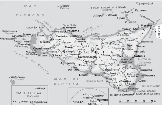FIG. 2. Mapa geògràfic de Sicília 