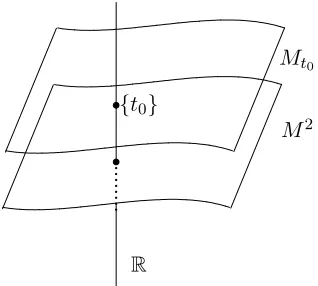 Figura 1.1: Un slice Σt0 = M 2 × {t0}.