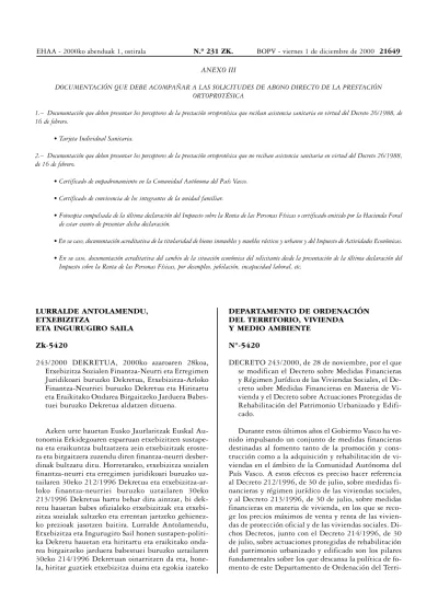 ANEXO III DOCUMENTACIÓN QUE DEBE ACOMPAÑAR A LAS SOLICITUDES DE ABONO ...