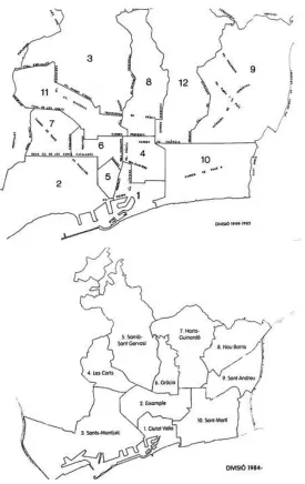 Fig. 2.12_ División de la ciudad en doce 