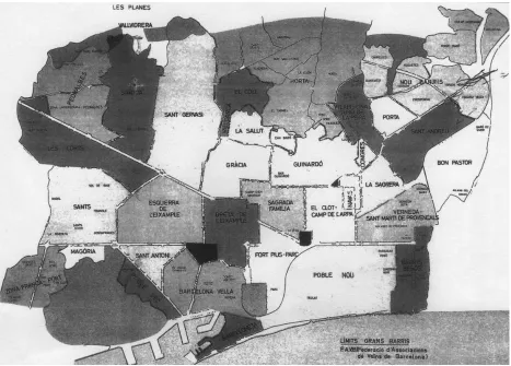 Fig. 2.13_ Límits Grans Barris. FAVB. Mayo, 1980.