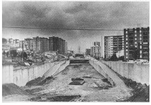 Fig. 1-14_ El II Cinturón de Ronda a su paso por Nou Barris.