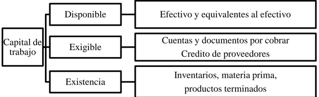 Figura 10 Estructura del capital de trabajo 