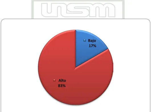 Gráfico N° 4: Nivel de Satisfacción del paciente adulto mayor sobre el  cuidado de Resguardar la  Autoimagen del Paciente que brinda la  enfermera en el servicio de Medicina del HII2MT