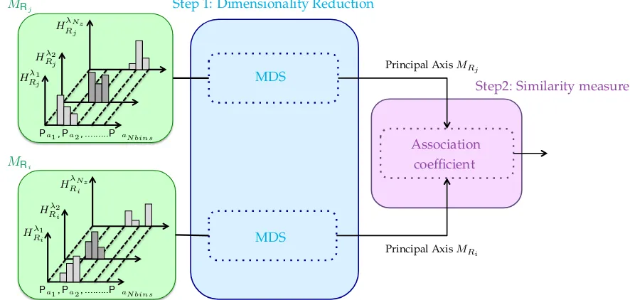 Figure 3.21: Methodology for similarity measure via Multidimensional Scaling