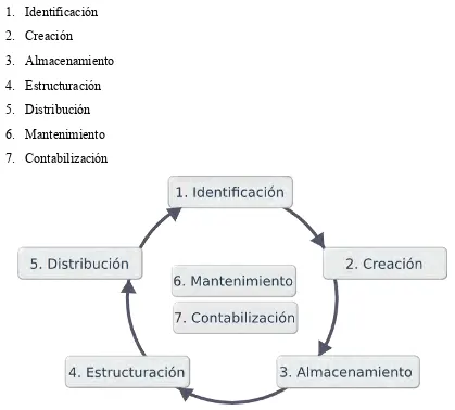 Figura 3 - Ciclo de gestión de información (16) 