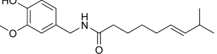 Figura 5: Estructura química de la capsaicina 
