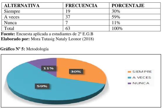 Gráfico Nº 5: Metodología 