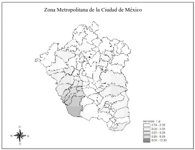 Cuadro 6. Población ocupada en industria y servicio en la Ciudad de México.   Industria 
