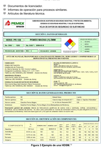 Figura 3 Ejemplo de una HDSM.12 
