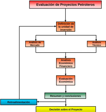 Figura 2.1 Esquema del proceso de evaluación de proyectos.  