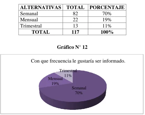 Gráfico N° 12 