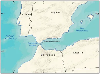 Figura 1.6 El estrecho de Gibraltar 