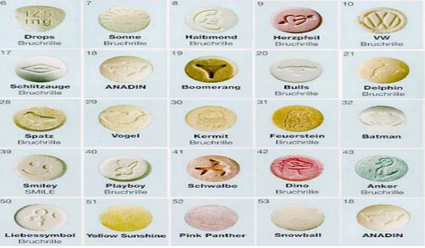 Fig. 12 Imagen de droga extasis. Tomada de : http://lasupergalaxia.wordpress.com 