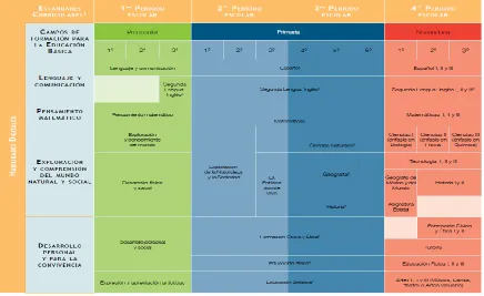 FIGURA 2. Plan curricular de la educación básica en México  