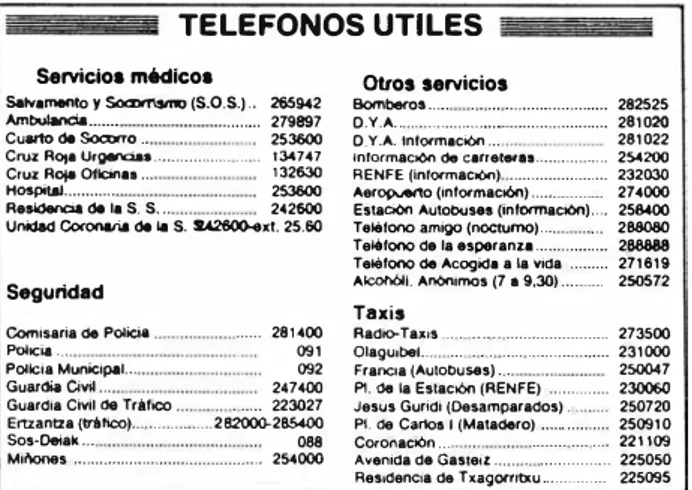 Figura  2:  Información  de  teléfonos  de  urgencia  pu­