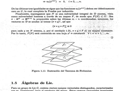 Figura 1.11: Ilustración del Teorema de Frobenius. 