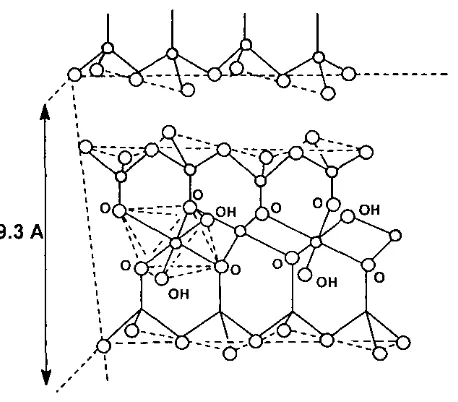 Figura 1. Estructura de una montmorillonita 