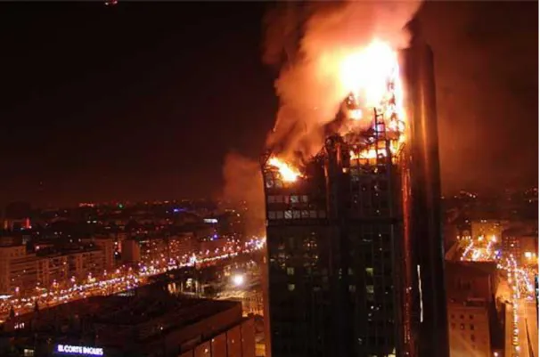 Figura 18-Ación de incendio en el edificio del edificio Windsor (2005) 