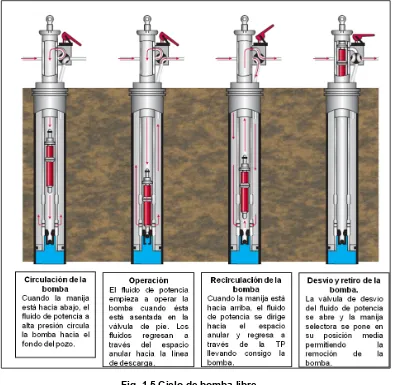 Fig. 1.5 Ciclo de bomba libre. 