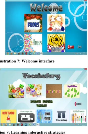 Illustration 7: Welcome interface 