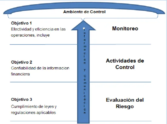 Gráfico 1: Interacción Componentes y Objetivos de la Normativa COSO 