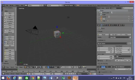Figura 4.2 Menú de la plataforma Blender 