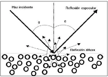 Figura 15: Representación de reflexión sobre una sección de tejido:(Real Peña, 2012)