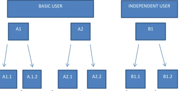 Figure No. 1 Levels of proficiency: Branshing approach 