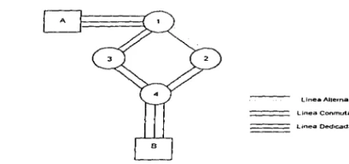 Fig. 2.1 Conmutación de Circuitos. 