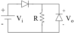 Figura 6: Circuito con los equivalentes por tramos lineales para cada diodo