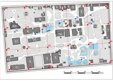 Fig. 02 – Mapa do PZB com destaque para os pontos de medição e das entrevistas. 