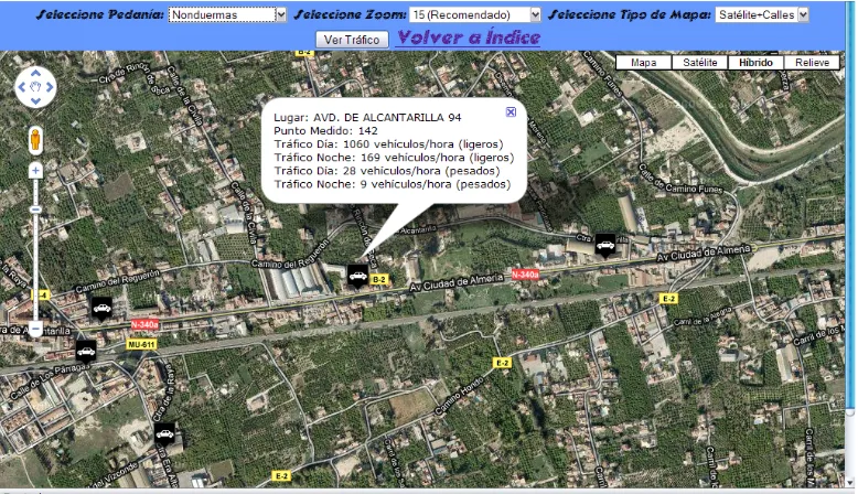 Figura 4. Mapa de Información de Tráfico 
