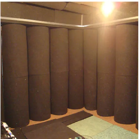 Figure 3 – Quasi-anechoic test chamber for the noise barriers. 