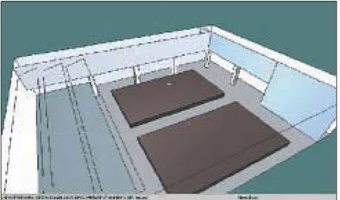Figura 4. Modelo simplificado de la sala.