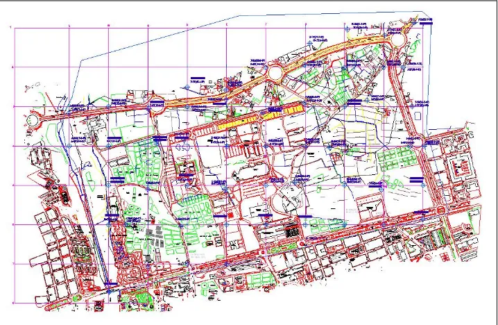 Figura 1 – División del casco urbano del municipio de Elche en diferentes zonas de medida 