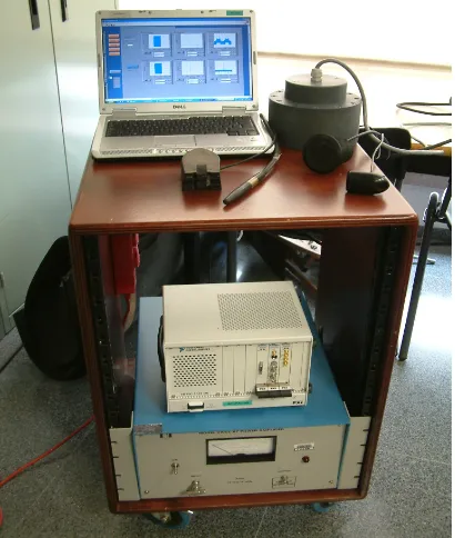 Figure 1- Emission and acquisition equipment for full wave registration (with several transducers).
