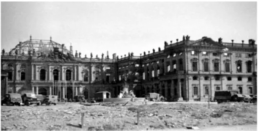 Foto del Palacio Würzburg tomada por el soldado Jerry Pinkowski 