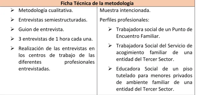 Tabla 2. Ficha técnica de la metodología. 