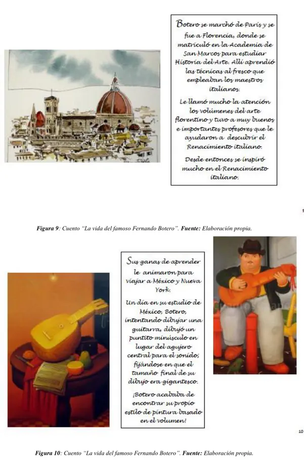 Figura 9: Cuento “La vida del famoso Fernando Botero”. Fuente: Elaboración propia. 