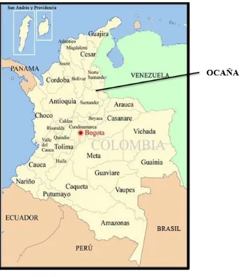 Figura 1 Ubicación geográfica en Colombia 