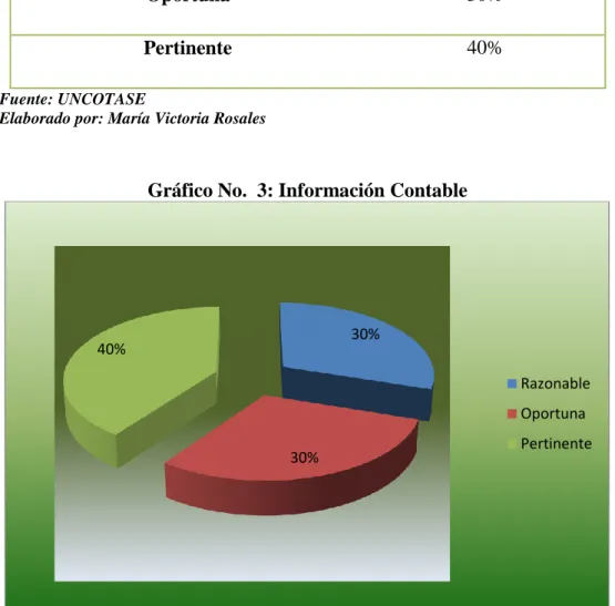 Gráfico No.  3: Información Contable 