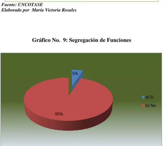 Cuadro No.  9: Segregación de Funciones 